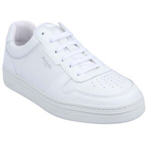 Mallet Womens/Ladies Bentham Leather Court Trainers / White